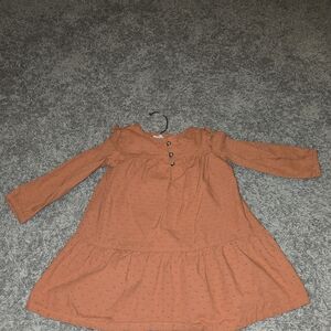 Carter's Orange Long Sleeve Kids Dress